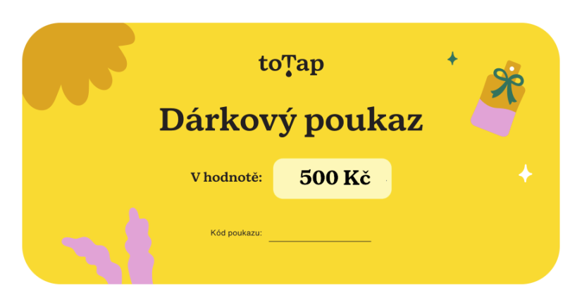 Dárkový poukaz v hodnotě 500 Kč