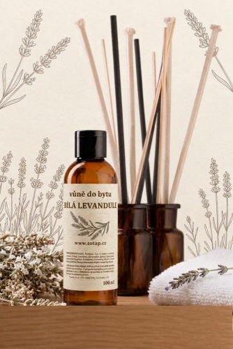 Bílá levandule do bytu - Varianta:: 100 ml doplnění