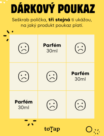 Stírací dárkový poukaz Parfém 30 ml